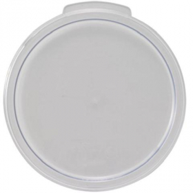 Winco - Food Storage Container Cover, Round Clear PC Plastic, Fits 6/8 qt Containers