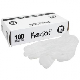 Karat - Gloves, Vinyl Powder-Free Clear, Medium
