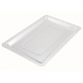 Winco - Food Storage Box Flat Lid, 12x18 Clear Plastic