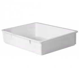 Winco - Dough Box, 25.5x17.5x6, White PP Plastic