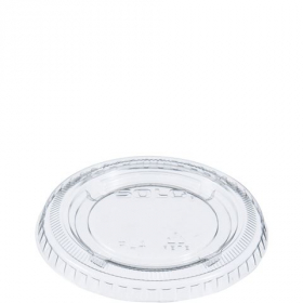 Solo - Ultra Clear Portion Cup Lid, 3.25-5.5 oz Clear PET Plastic, 2500 count