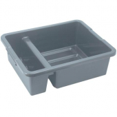 Winco - Bus Box, Heavy Weight Divided 21x16.75x6.5 Gray PP Plastic