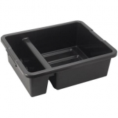Winco - Bus Box, Heavy Weight Divided 21x16.75x6.5 Black PP Plastic