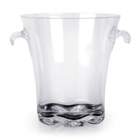 Ice Bucket, 4 Qt 8.5&quot; Clear PC Plastic
