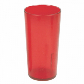 Tumbler, 24 oz Red Plastic Stackable, 7&quot; Tall, 12 count