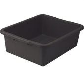 Winco - Dish Box, 21x17x7, Heavy Duty Black PP Plastic