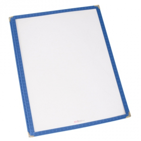 Winco - Menu Cover, 9.3125x12.125 Blue Single Pocket