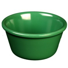 Ramekin, 3.375&quot; Smooth Plastic, 4 oz Green