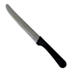 Steak Knife, Plastic Handle, Round Tip, 12 count