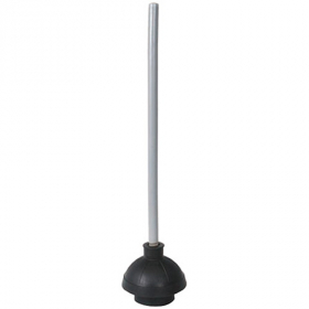 Winco - Toilet Plunger, 19&quot; with Wooden Handle