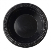 Fineline Settings - ReForm Bowl, 12 oz Round Black PP Plastic, 100 count