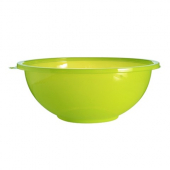 Fineline Settings - Super Bowl Salad Bowl, 160 oz Green PET Plastic, 25 count