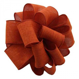 Ribbon, Wired Edge Rust Color, 2.5&quot;x50 Yard