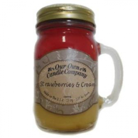 Our Own Candle Company - Strawberries &amp; Cream Mason Jar Candle