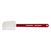 Winco - Scraper with Flat Blade, 14&quot; Heat Resistant Silicone, Red Handle