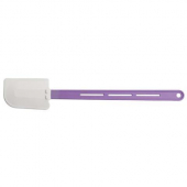 Winco - Scraper with Flat Blade, 16.25&quot; Heat Resistant and Allergen-Free Silicone, Purple Handle