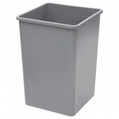 Winco - Tall Square Trash Can, 35 Gallon Gray