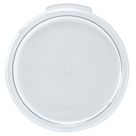 Winco - Food Storage Container Cover, Round Translucent PP Plastic, Fits 12/18/22 qt Containers