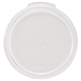 Winco - Food Storage Container Cover, Round Translucent PP Plastic, Fits 2/4 qt Containers