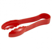 Winco - Tongs, 6&quot; Red Scalloped Polycarbonate Plastic