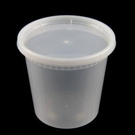 EarthPack - Deli Container Combo, 24 oz Clear Plastic
