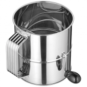 Winco - Rotary Sifter, 8 Cup Stainless Steel