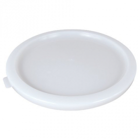 Cambro - Poly Rounds Food Storage Container Lid, White Poly Plastic, Fits 12/18/22 qt Containers