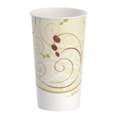 Solo - Cup, 16 oz &quot;Symphony&quot; Double Sided Poly Paper Cold Cup, 1000 count