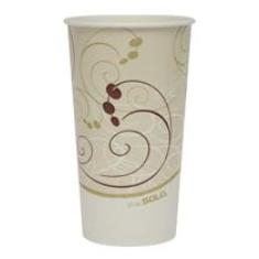 Solo - Cup, 21 oz &quot;Symphony&quot; Double Sided Poly Paper Cold Cup