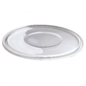 Sabert - Flat Lid, Fits 18-32 oz Bowl, Round Clear PET Plastic