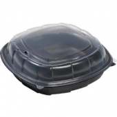 Sabert - Deluxe Dual Color Hinged Container, 10x10 PP Plastic Hinged High Dome, 64.2 oz, 148 count