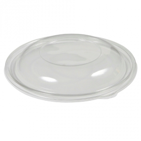 Sabert - Lid for 18-32 oz Round Bowls, Dome Clear PET Plastic