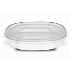 Fresh &#039;n Clear Catering Bowl, 80 oz. Clear PET Plastic