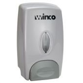 Winco - Soap Dispenser, White 1 Liter Manual Wall Mount