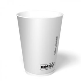 Hold &amp; Go - Hot Cup, 12 oz White Insulated Paper