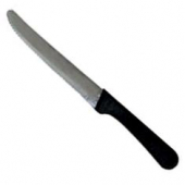 Winco - Steak Knife with Round Tip, 5&quot; Blade with Black PP Plastic Handle