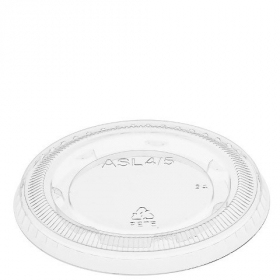 Amhil - Portion Cup Lid, Fits 3.25, 4 and 5.5 oz Cup, Clear Plastic