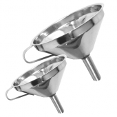 Funnel with Removable Strainer, 6&quot; Stainless Steel