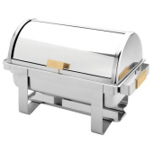 Chafer with Roll Top and Golden Handles, Full Size, each