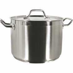 Stock Pot with Lid, 40 Quart 18/8 Stainless Steel
