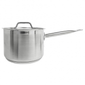 Sauce Pan with Lid, 4.5 Qt Stainless Steel Heavy Duty, each