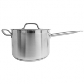 Sauce Pan with Lid, 7.75 Qt Stainless Steel Heavy Duty, each