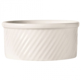 World Tableware - Bedrock Ovenware Souffle Dish, 12 oz Bright White Porcelain