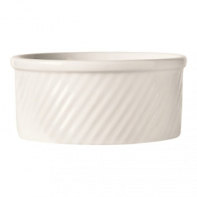 World Tableware - Bedrock Ovenware Souffle Dish, 8 oz Bright White Porcelain