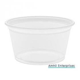 Amhil - Portion Cup, 3.25 oz, Translucent Plastic