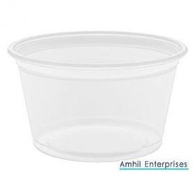 Amhil - Portion Cup, 4 oz, Translucent Plastic