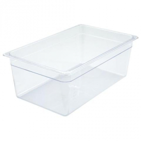 Winco - Food Pan, Full Size Clear PC Plastic, 7.75&quot; Deep
