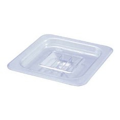 Winco - Food Pan Solid Cover, 1/6 Size Clear PC Plastic