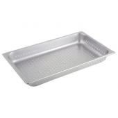 Winco - Steam Table Pan, Full Size Perforated 25 Gauge Stainless Steel, 2.5&quot; Deep, Anti-Jam