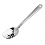 Winco - Plating Spoon, Slanted 10&quot; Perforated Stainless Steel